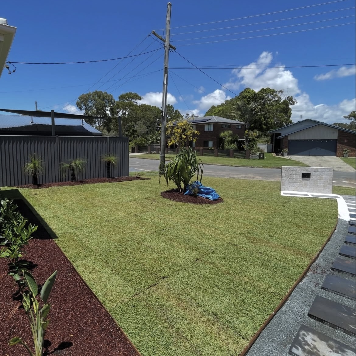 Fresh Coastal Turf laid at a new build